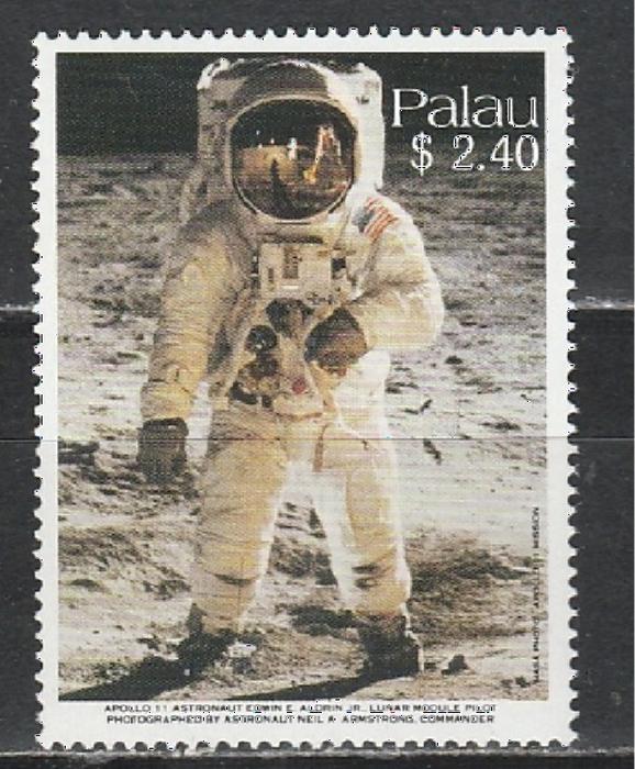 Астронавт на Луне, Палау, 1 марка